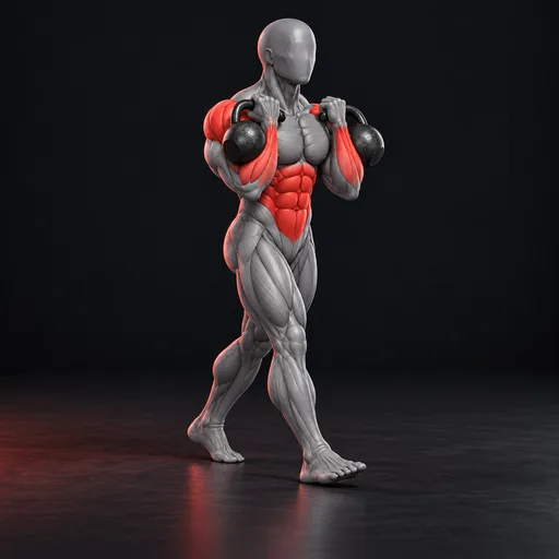 Double Kettlebell Front Rack Carry nasıl yapılır