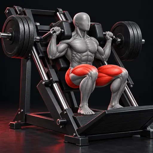 Hack squat makinesinde çömelme nasıl yapılır