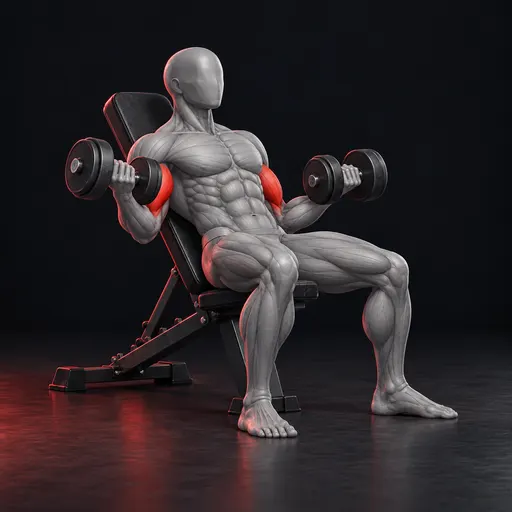 Incline Dumbbell Curl nasıl yapılır