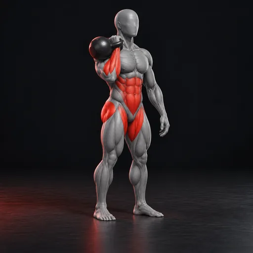 Single-arm Kettlebell Clean nasıl yapılır