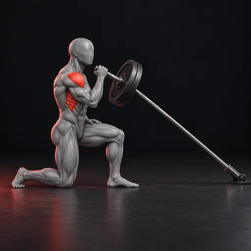 Half-kneeling Landmine Press nasıl yapılır