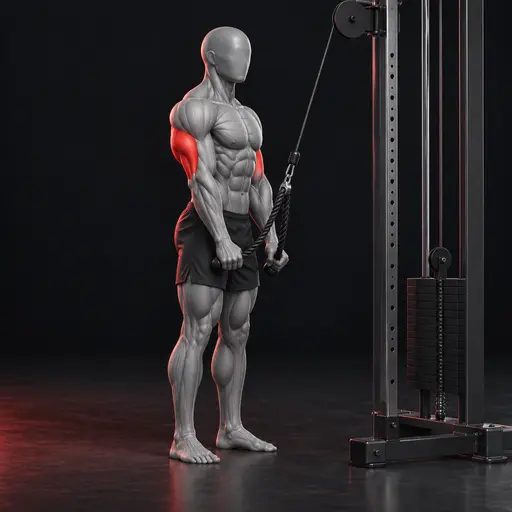 Rope Triceps Pushdown nasıl yapılır