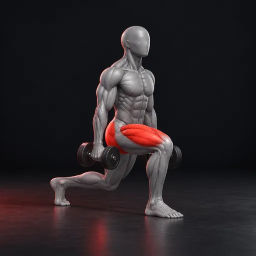 Dambıllarla sabit split squat nasıl yapılır