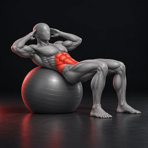 Stability Ball Crunch nasıl yapılır