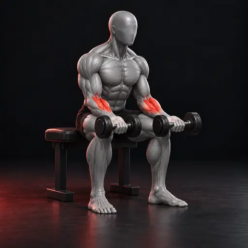 Seated Dumbbell Wrist Curl nasıl yapılır